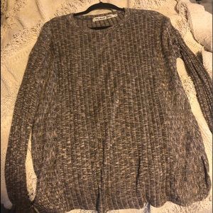 Michael Stars Ribbed Grey Sweater
